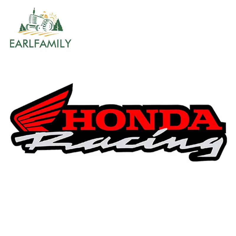 

EARLFAMILY 15cm x 5.3cm Car Styling For HONDA Vinyl Graphic Car Stickers Rearview Mirror Side Decal Racing Auto Moto Car Helmet