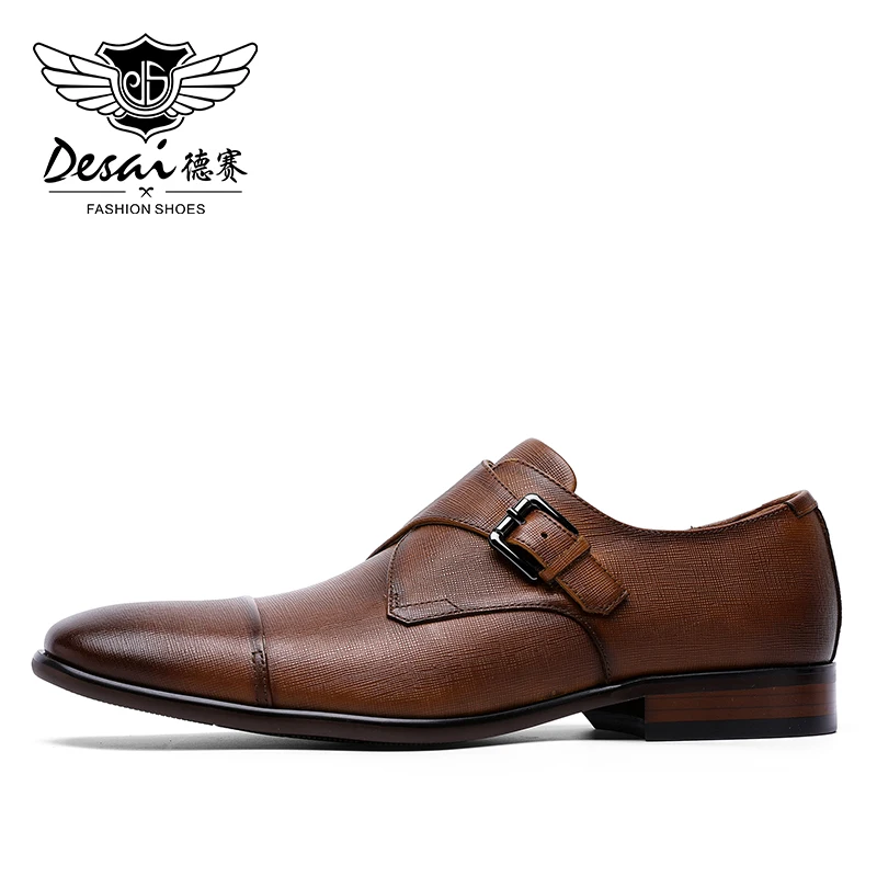 DESAI Мужские модельные повседневные туфли из натуральной кожи для мужчин; мужские кроссовки в турецком стиле; Роскошные брендовые модные свадебные туфли из воловьей кожи