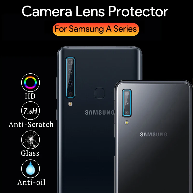 Защитное стекло для объектива камеры 9D Samsung A70 A50 A30 A20 Защитная пленка Galaxy A90 A80 A60 A40