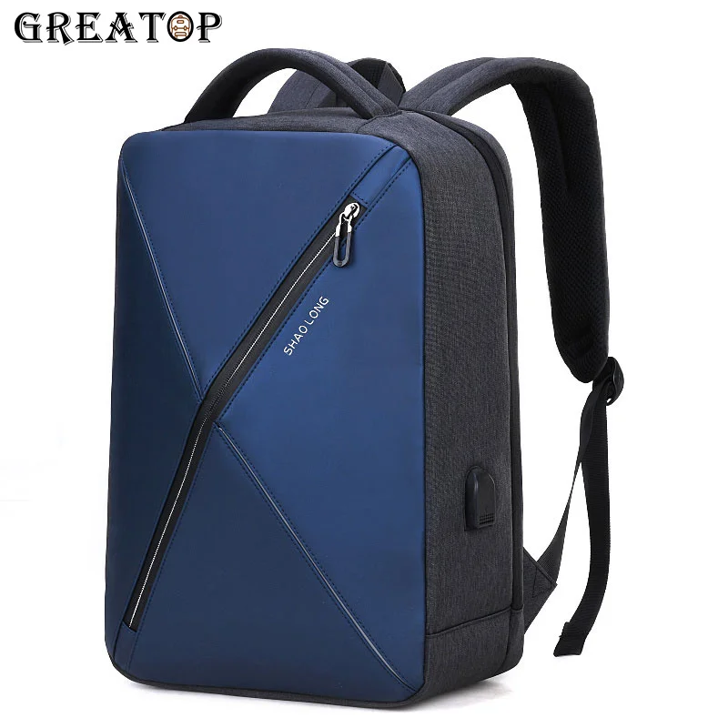 GREATOP High Quality Men's Backpack USB Charge Design Laptop Backpacks Multifunction Waterproof Male Backbags for Travelling | Багаж и