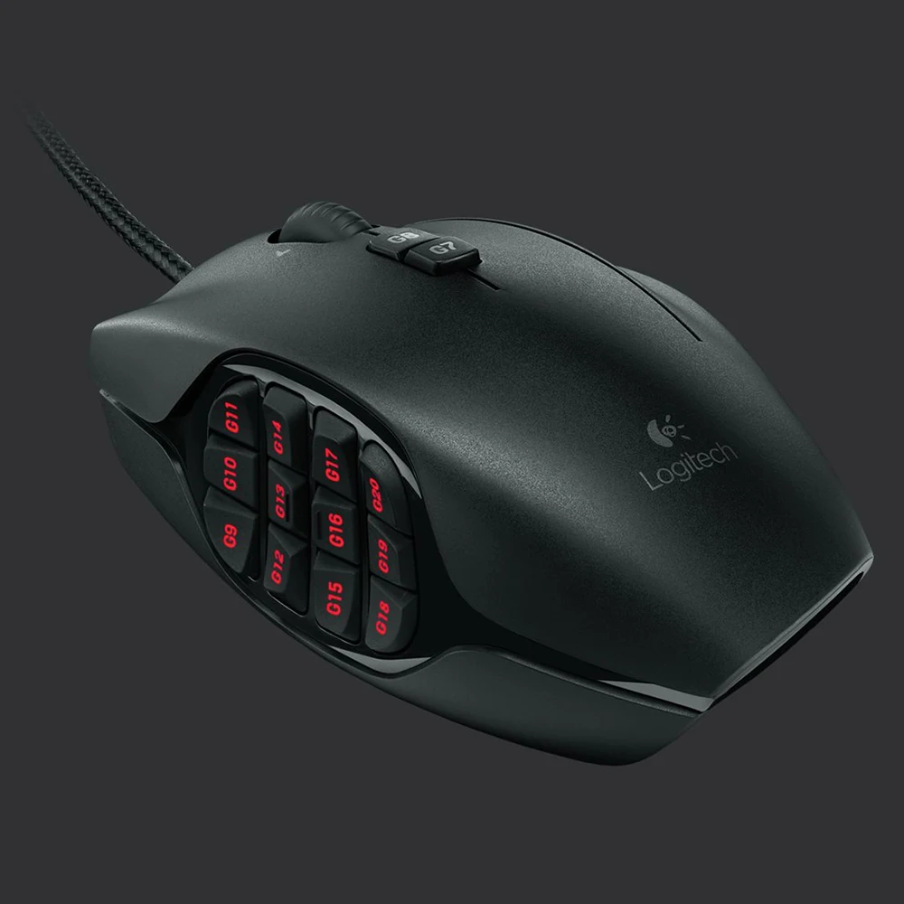 Мышь Logitech G600 MMO игровая Проводная 8200 точек/дюйм|Мыши| |