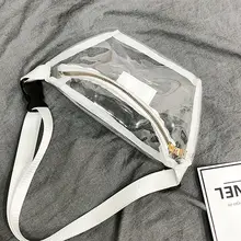 Женская Прозрачная ПВХ прозрачный на молнии поясная сумка на пояс Дамская портативная Дорожная сумка на бедрах Новая мода стиль