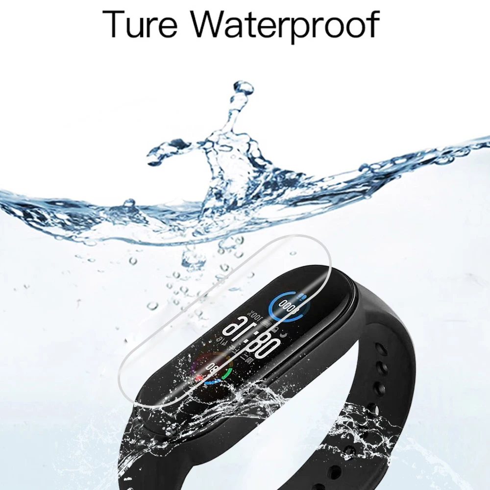 1/3/5pcs TPU Hydrogel Protective Film For Xiaomi Mi Band 6 5 4 3 screen protector Soft Film Covering Full Screen For Mi band 6 5