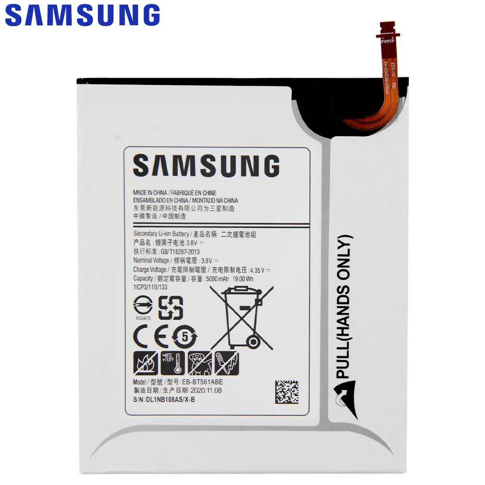 Оригинальная Аккумуляторная батарея для SAMSUNG GALAXY Tab E T560 T561 планшета 5000 мАч|samsung