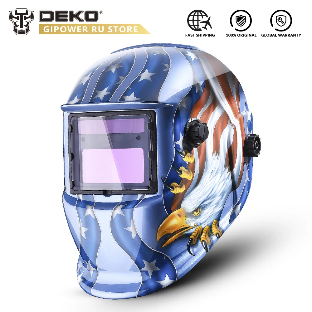 Шлем сварочный MZ225/маска для Mig Tig Arc Blue Eagle на солнечной батарее с автоматическим