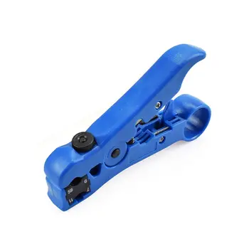 

Automatic Cable Wire Stripper Electric Stripping Tools for UTP/STP RG59 RG6 RG7 RG11 Multi-functional Cutter Striper