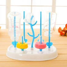 Съемный держатель для сушки в форме дерева для малышей, бутылочка для молока, запчасти для насосов, соски-пустышки, соломинки, случайный цвет