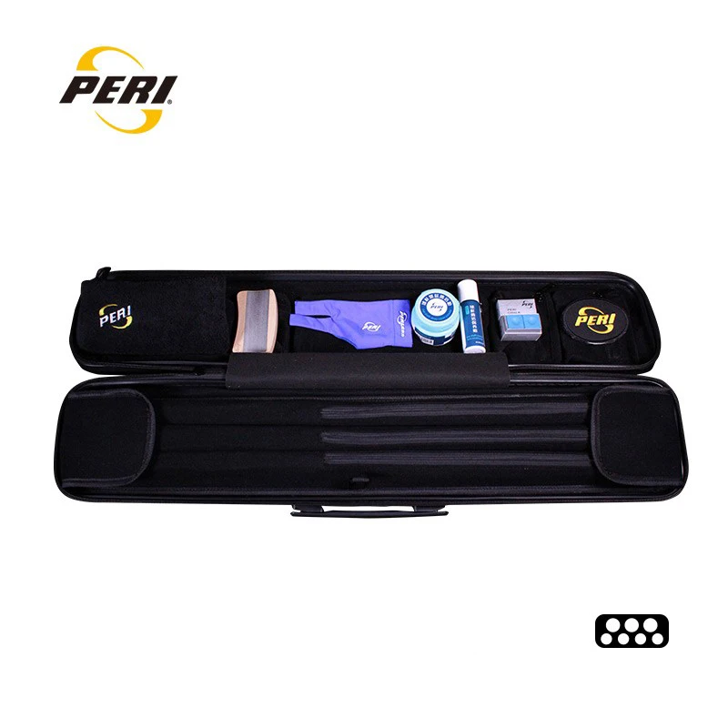 PERI 블랙 다이아몬드 풀 큐 케이스, 멀티 피스 질감 로드 박스 스틱 키트, 큐 백 케이스, 당구 액세서리, 7 홀, 10 홀