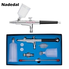 NT-131 20cc 40cc Аэрограф пистолет двойного действия аэрографа 0,2/0,3/0,5 мм быстрое соединение с гравитационной подачей Торт татуировки Nail Art автомобиля Краски