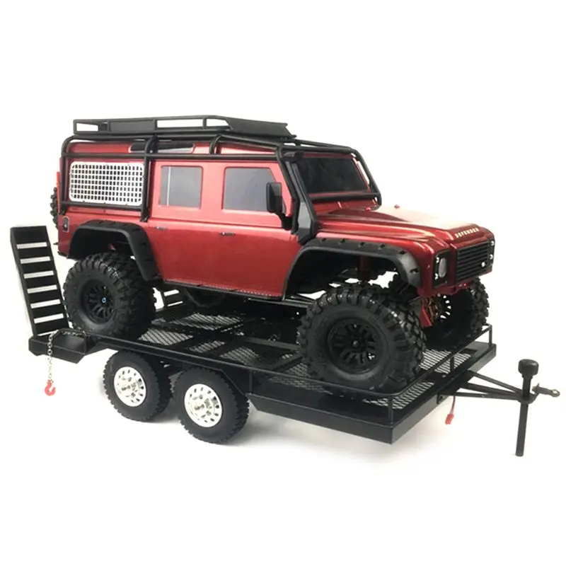 Металлический прицеп для 1/10 Rc Рок Гусеничный грузовик для Trx4 осевой Scx10 90046 90047 Cc01 D90 D110