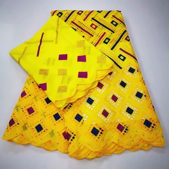 

yellow nigerian lace fabrics voile suisse african-lace-fabric swiss voile lace in switzerland dubai fabric women scarf 7yard