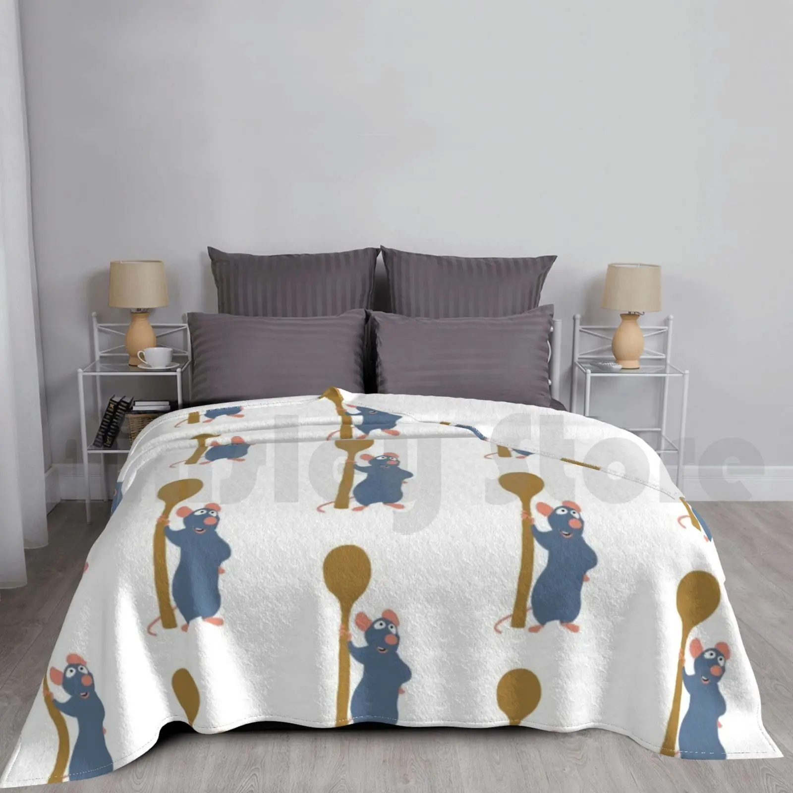 Coperta Remy The Rat Per Divano Letto Da Viaggio Remy Rat Ratatouille Pixar Food