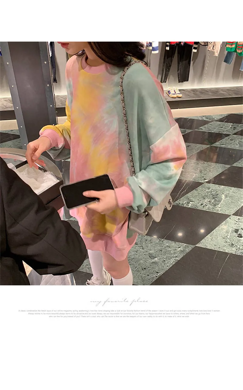 Ulzzang Лоскутная уличная Женская Толстовка Harajuku Печать с капюшоном bf с длинным рукавом Свободные пуловеры толстовки забавные женские