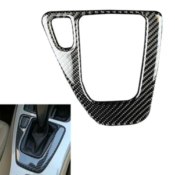 

1Pc New Car Gear Shift Panel Knob Cover Carbon Fiber Decal Car Auto Shift Box Panel Cover For BMW E90 E92 E93 Interior