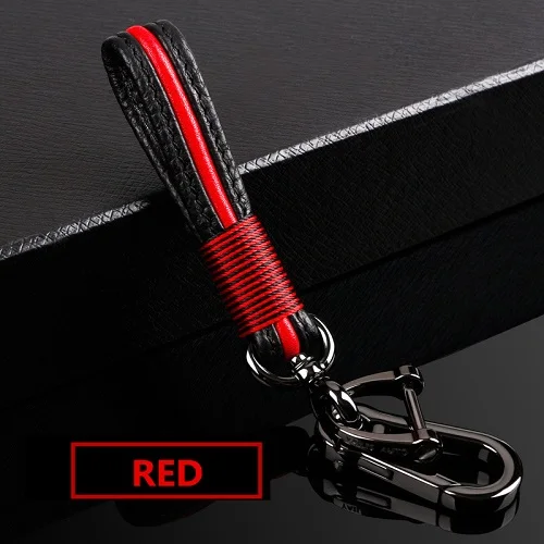 new Zinc alloy+ silicone car key case Full cover For Kia Rio Sportage Ceed Optima Sorento Cerato Picanto - Название цвета: red keychain