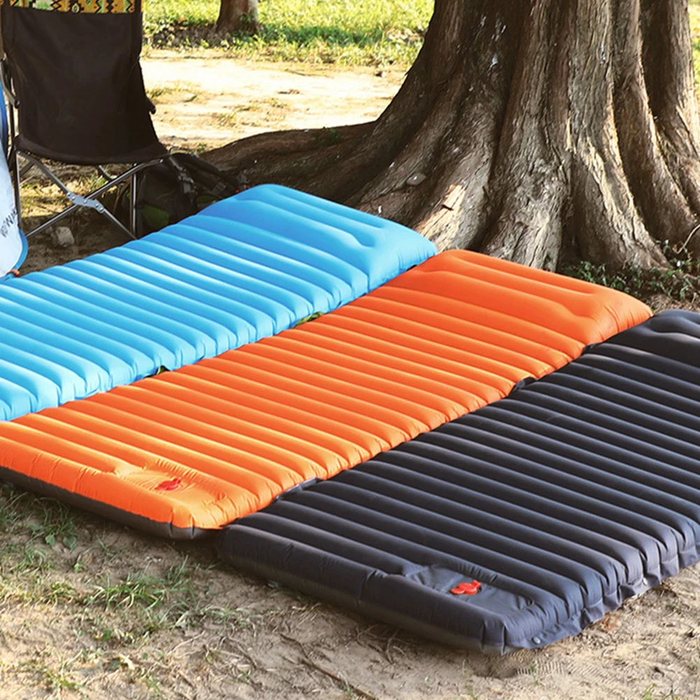 Camping Sleeping Pad Inflatable Air Mattress Outdoor Picnic Beach Cushion 