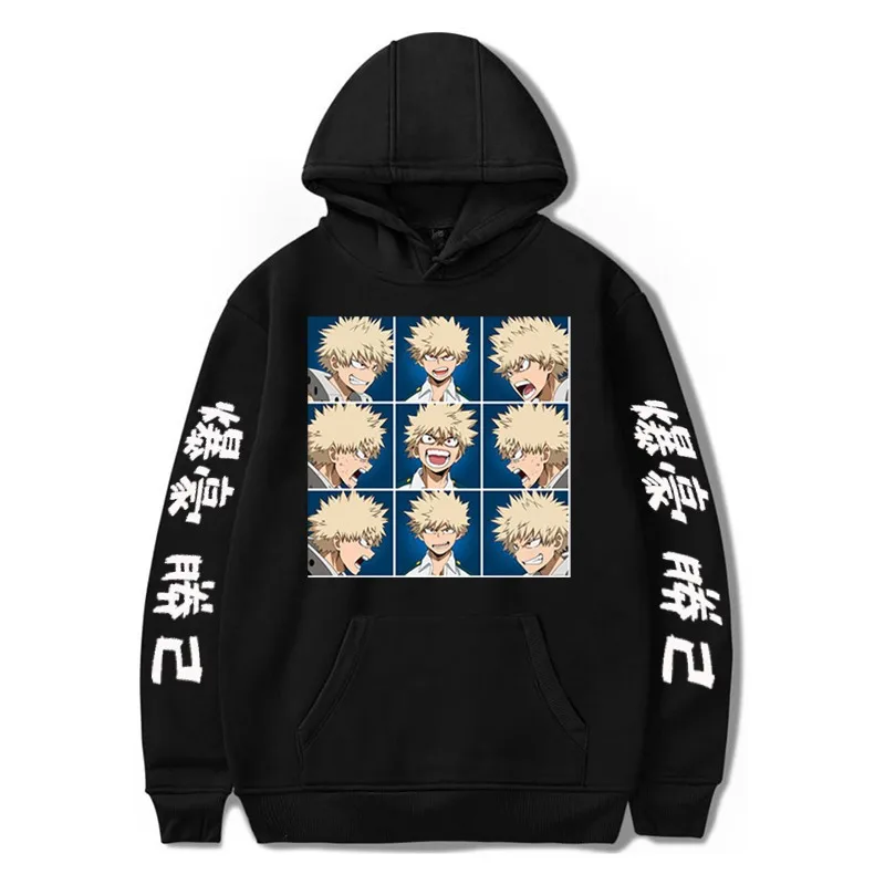 

Harajuku Anime My Hero Academia Hoodies Bakugou Katsuki Print Pullover Sudadera Unisex Hoody Sweatshirt Men Oversized Streetwear