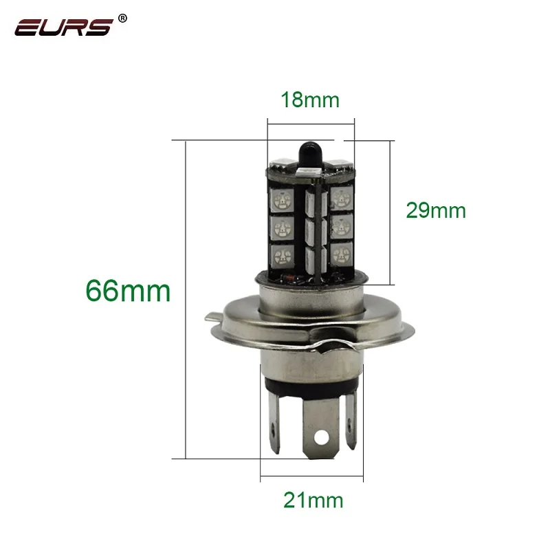 EURS 2 шт. светодиодный H4 H7 H11 H1 многоцветный RGB противотуманный фонарь 5050 12SMD 24 светодиодный противотуманный фонарь 9005 противотуманный светильник с пультом дистанционного управления для автомобиля