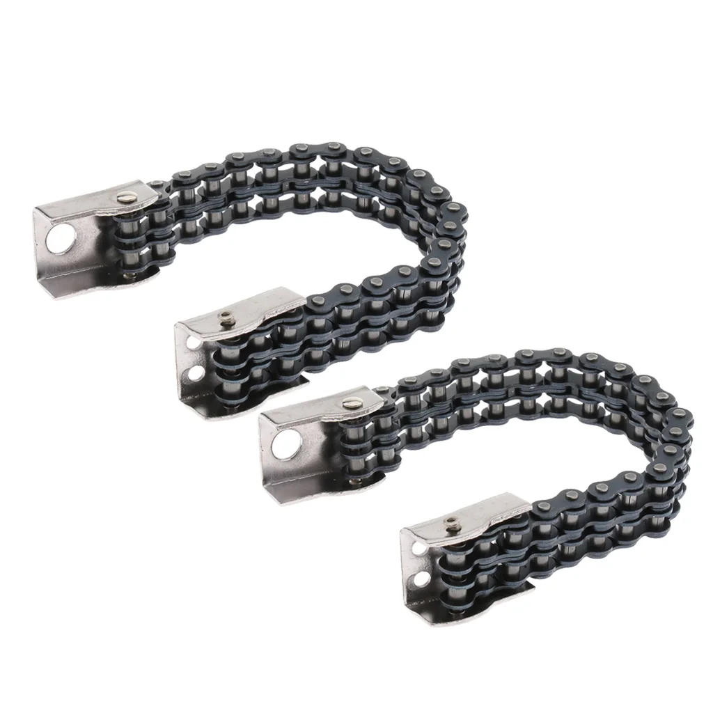 2x Practical Metal Drum Pedal Chain With Master Link Pedal Hammer Connector