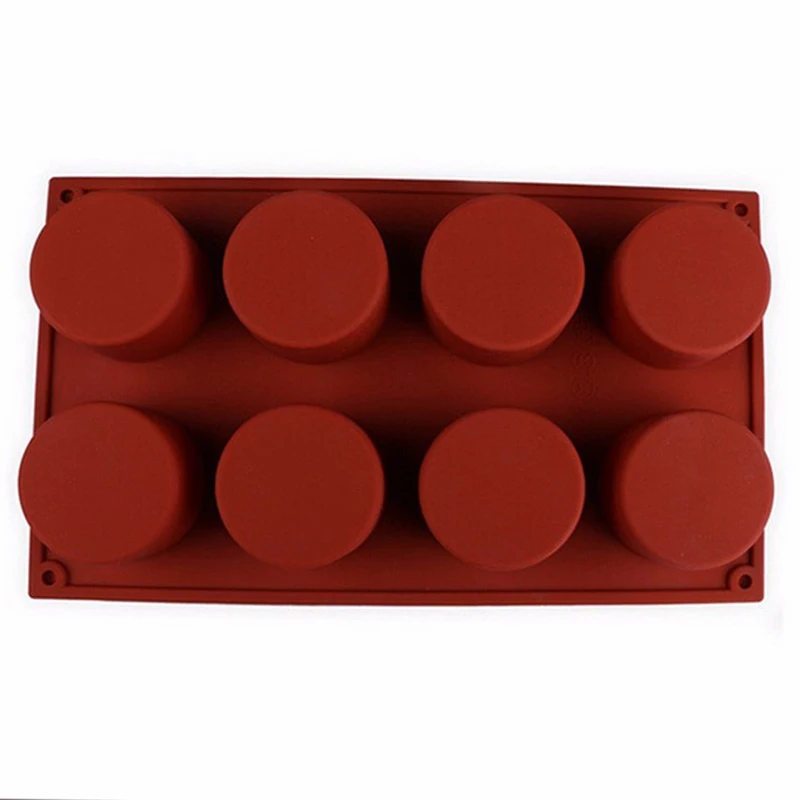 Cylinder Shape Silicone Mold For Baking Mousse Cake Candle Silicone Form Pastry Tools Bakery Silicone Molds Cake Form