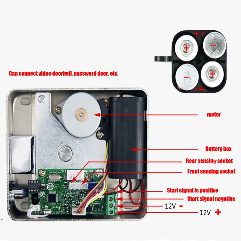 Умный дверной замок RFID датчик безопасности контроль доступа IC13.56mhz карта дверной замок электронный замок поддержка батареи использование