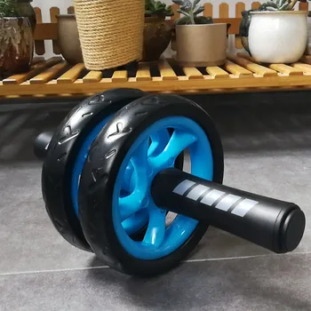 

Fitness Equipment Muscle Exercise Equipment Home Double Wheel Abdominal Power Wheel Ab Roller Gym Roller Trainer Training Abs