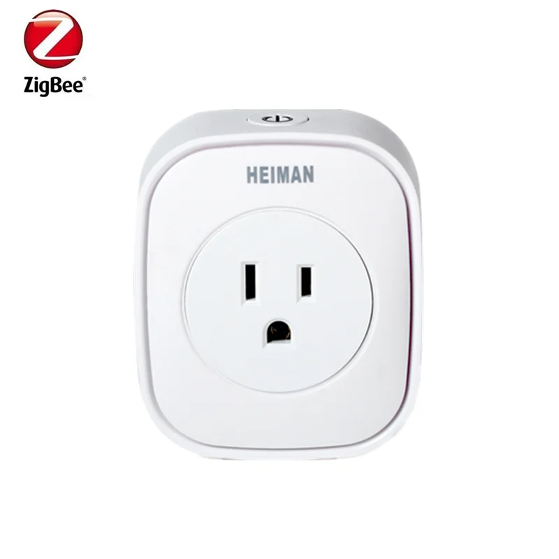 US Plug Socket Акция Цена Heiman Zigbee замер питания заглушка управления питанием ВКЛ ВЫКЛ розетка устройство умного дома через приложение Smart Zone - Цвет: US Plug Socket
