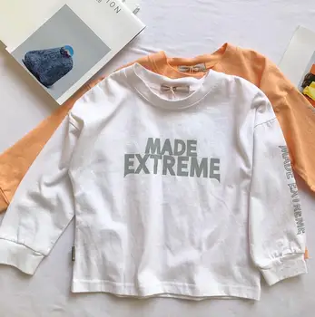 

2020 new girls boys t-shirt spring cotton fashion kids top 2-8t HO125