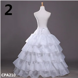 NO. 2 CPA210 White В Stork белая свадебная юбка белое кринолиновое Тюлевое платье для невесты, Нижняя юбка-американка с русалочкой для девочек, Jupon Mariage - Цвет: NO. 2 CPA210 White