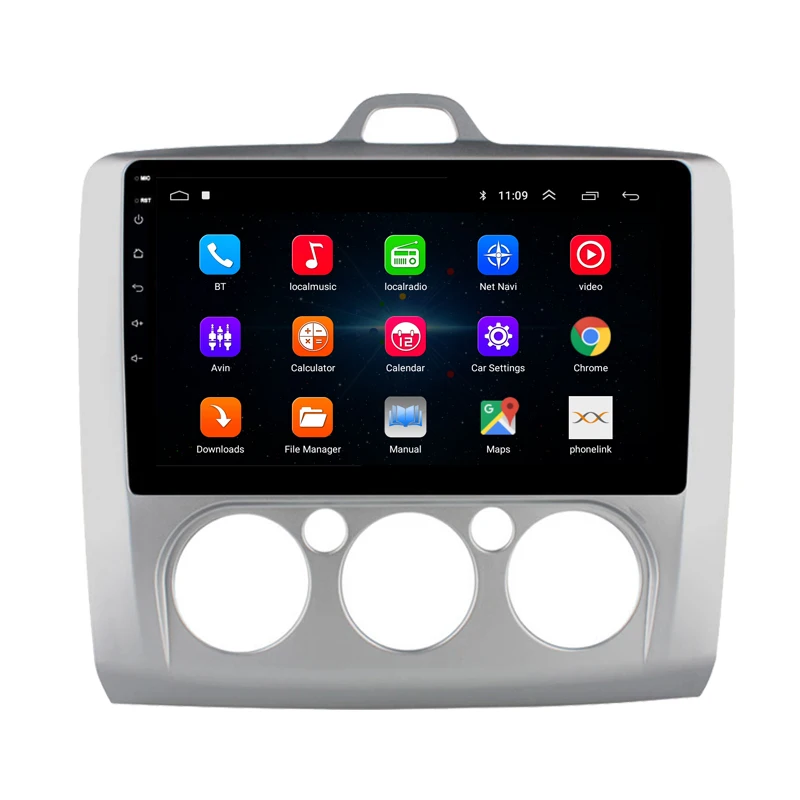 9inch Android 10 Car Radio Dvd Player Carplay For ford focus EXI MT 2 3 Mk2 2004 2005 2006 2007 -2011 2Din GPS Multimedia Player