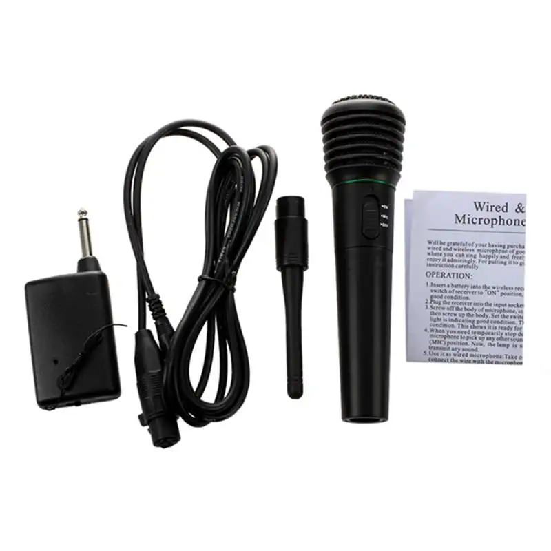ABKK-2 в 1 проводной и беспроводной портативный мини-iphone беспроводной и проводной мини-приемник однонаправленный черный