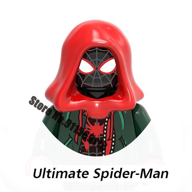 Superhero Spiderman Suit Building Blocks Bricks Mysterio Peter Parker Miles Morales Action Figures Kids Toys Christmas Gifts I-X1135