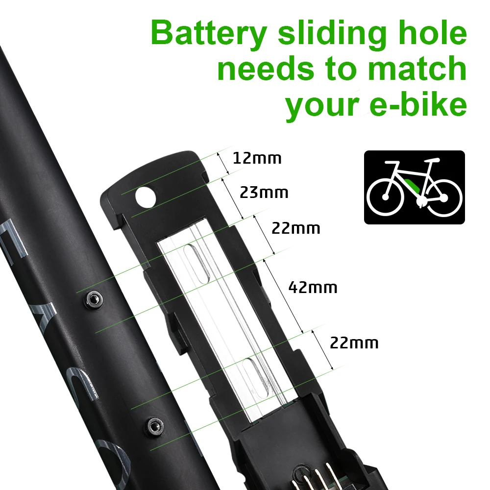 Hailong Ebike батарея 36В 48В 18650 литиевая с USB для электровелосипеда Velo электрика мотора