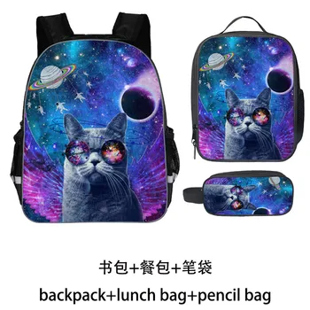 

Famous 3D Descendants Brand Designer Children's Backpack For Girls Boys Casual 3pcs/Set School Bags for Kids Casual Mochila