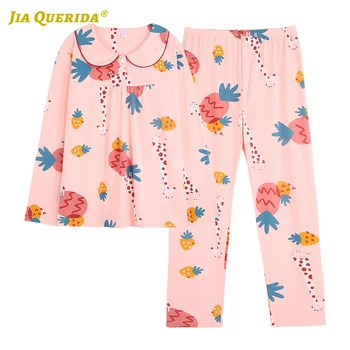 

Ladies Turn Down Collar Woman Clothes Homesuit Homeclothes Sleepwear Fashion Style Casual Style Pajamas for Woman Spring Autumn