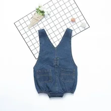 INS/Лидер продаж, детские ковбойские штаны детские джинсовые шорты с лямками для мальчиков и девочек, детские штаны на подтяжках, шорты