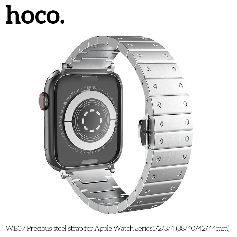 HOCO 22 мм браслет стальной ремешок для iwatch 4 полосы 44 мм 42 мм 38 мм аксессуары для часов Correa для Pulseira Apple Watch Series 5 4 3