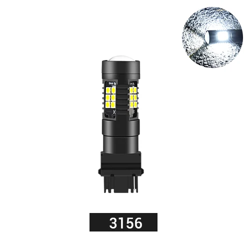 2 шт. светодиодный Сигнальные лампы 3030 SMD 1156 BA15S автомобильные аксессуары Габаритные огни BAY15D 1157 3156 T25 3157 7440 7443 авто лампы - Цвет: 3156
