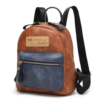 

New Casual Backpack Fashion Wild Travel Bag Korean Version Of The Collision Color Backpack