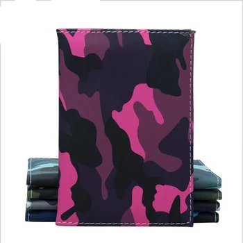 

Camouflage Cread Card Holder PU Leather Travel Passport Cover Promotional Passport Case Passport Wallet Paspoort Pakket