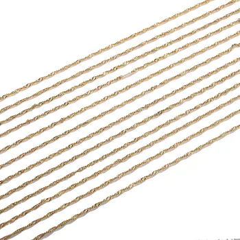 

18K Gold Plated Copper Chain 18 Inches Cost Price Necklace Pendant Wedding Party Gift For Women