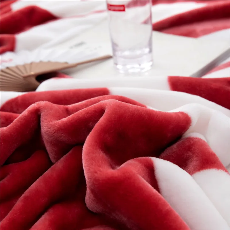 Супер мягкое красное одеяло с изображением букв, фланелевое одеяло для дивана и офиса, полотенце для путешествий, флисовое Сетчатое портативное одеяло для путешествий в автомобиле