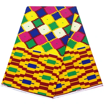 

best quality Kent style veritable dutch wax fabric African fabric wax print for dress V833
