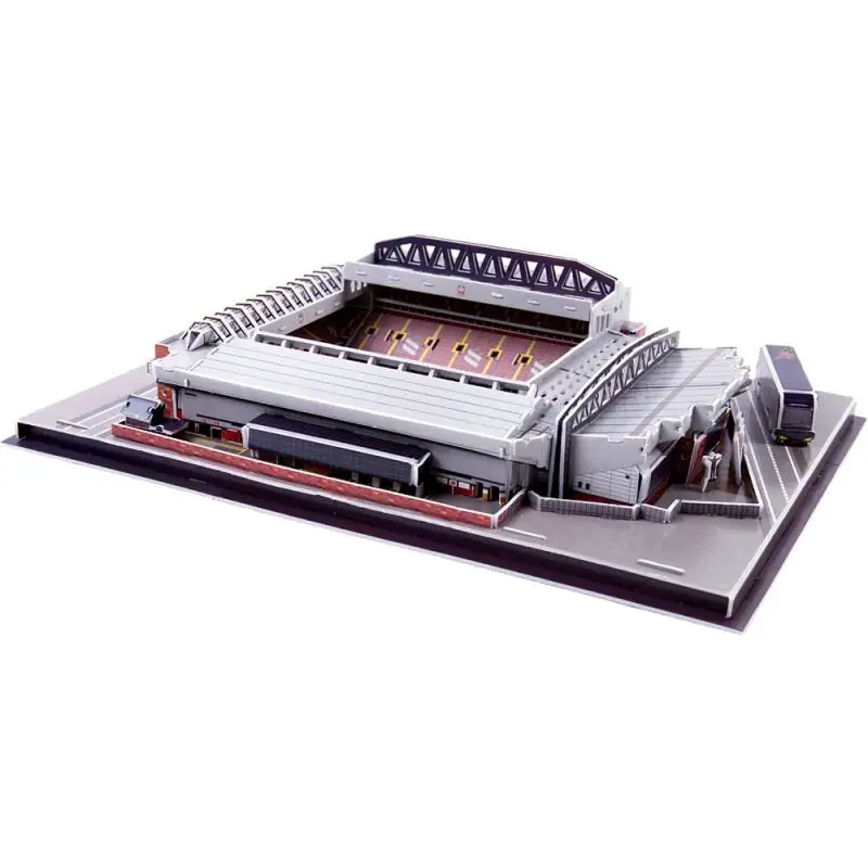 Anfield 9 шт. Model-3D трехмерная головоломка мир футбольный стадион дети футбольные болельщики День рождения Рождественский подарок футбол - Цвет: Anfield