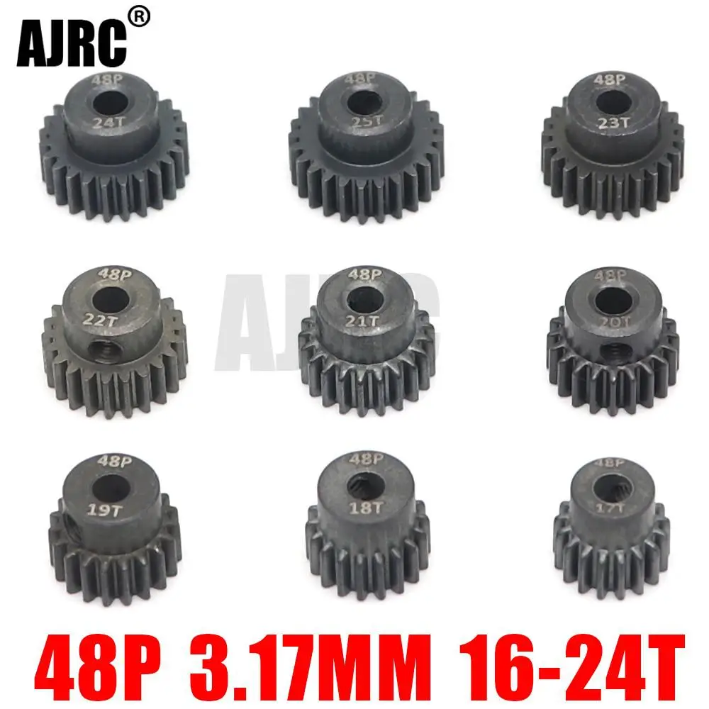 Vgoohobby Aluminum Alloy 32 Pitch Pinion Gear Set 3.175mm Shaft 16T 17T 18T 19T 20T Motor Gears Compatible with Tamiya Kyosho Re