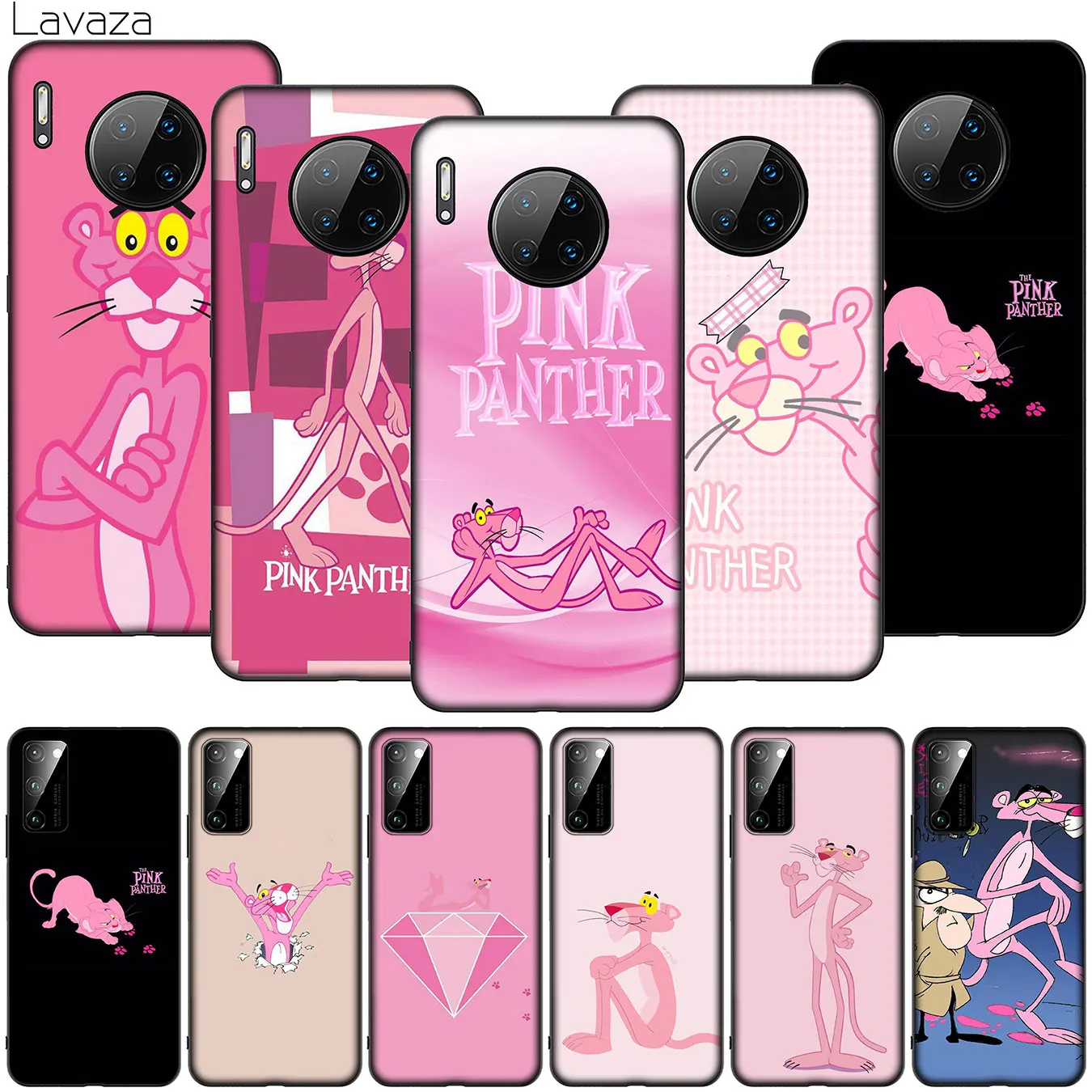 Lovely Pink Panther Soft Silicone Phone Case for Huawei Mate 30 20 10 Nova 5 5i 5T 4 4E 3 3i 2i 2 Lite |