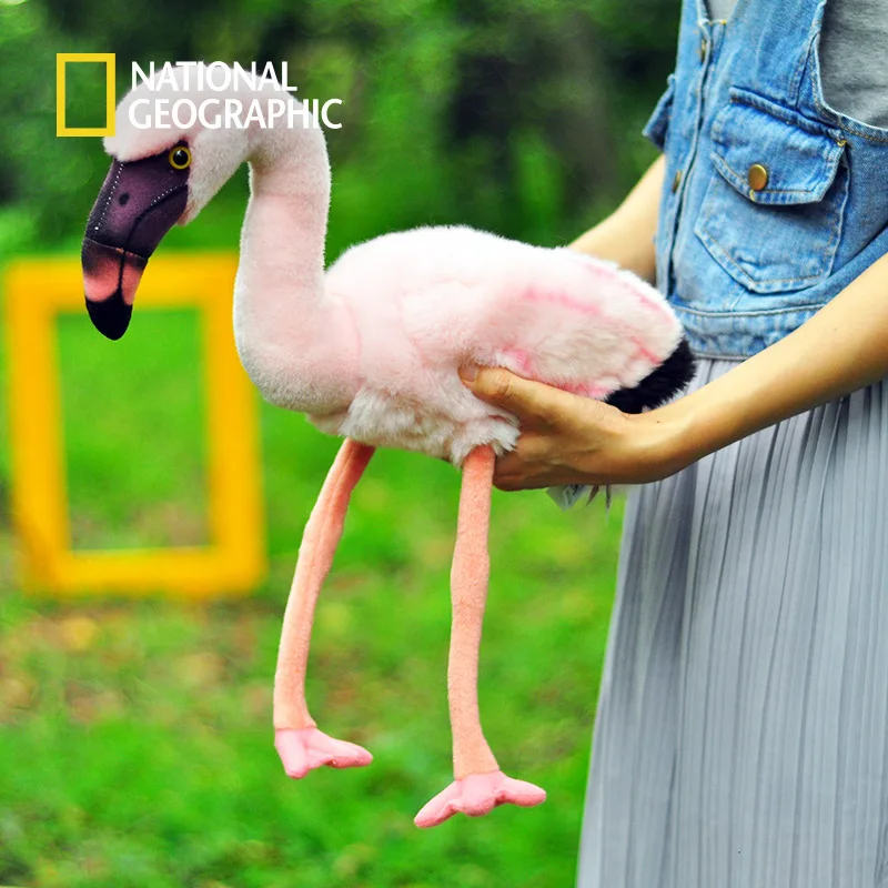 National Geographic 39 см Плюшевые игрушечные Фламинго Мягкая кукла подарок в виде симпатичных животных, птиц