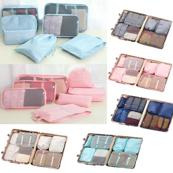 

Travel 7Pcs Set Accessories suitcase organizer Clothes Storage Waterproof Bag Luggage Portable Organizer Packing Cube