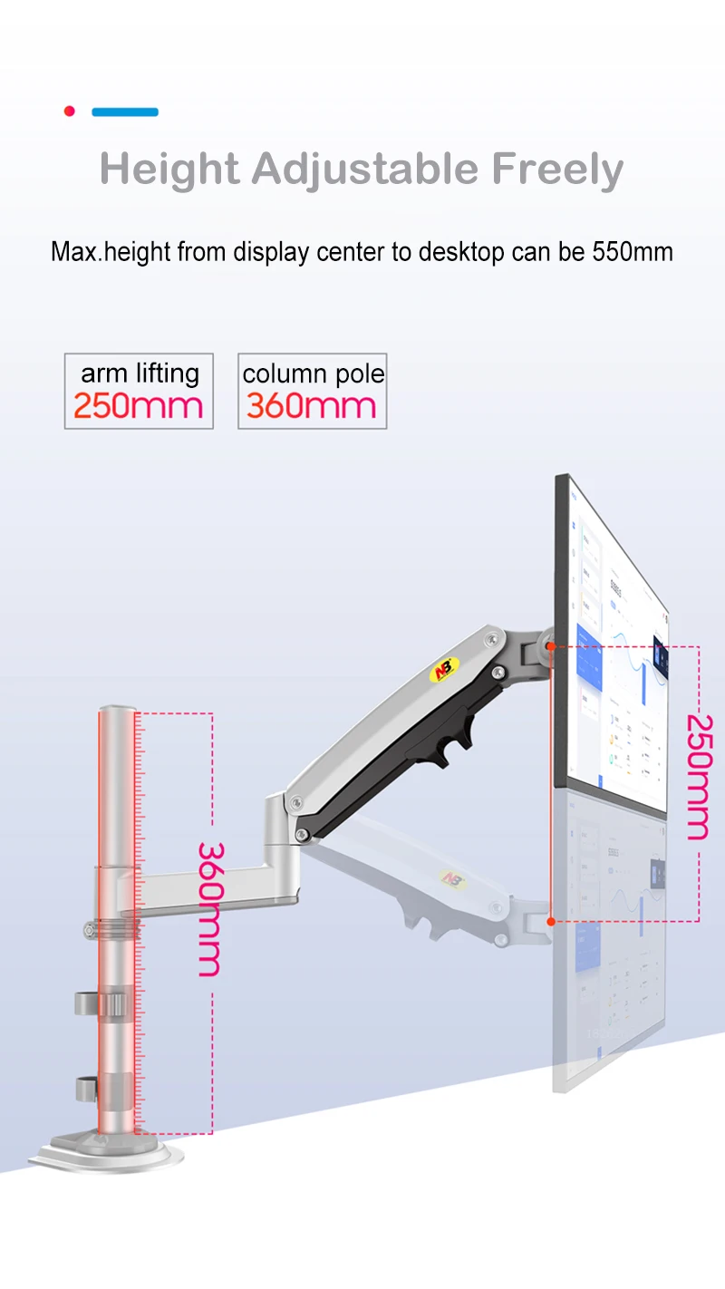 Suporte nb h100 para monitor a gás