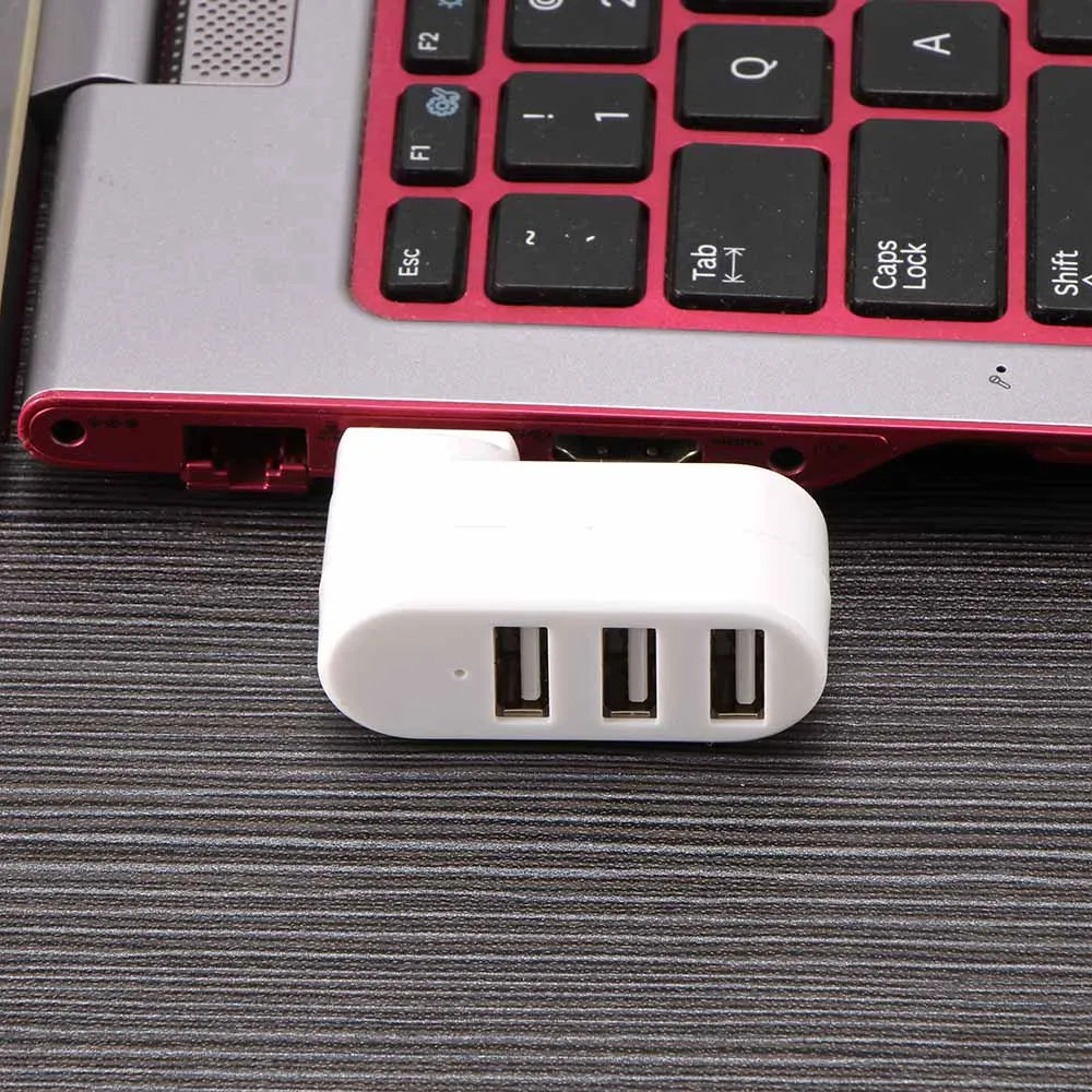 Powstro вращающийся высокоскоростной 3 порта USB 2,0 концентратор многопортовый Настольный 180 градусов сплиттер адаптер для планшетного компьютера ПК Mac OS